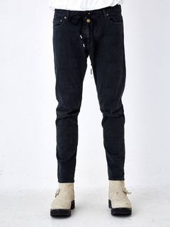 【清水翔太着用】 ジャガード織 スキニーパンツ 3D SKINNY "JACQUARD" - BLACK