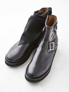 スカーフデザイン プラットフォームエンジニアブーツ SCARF ENGINEER "2021" - BLACK