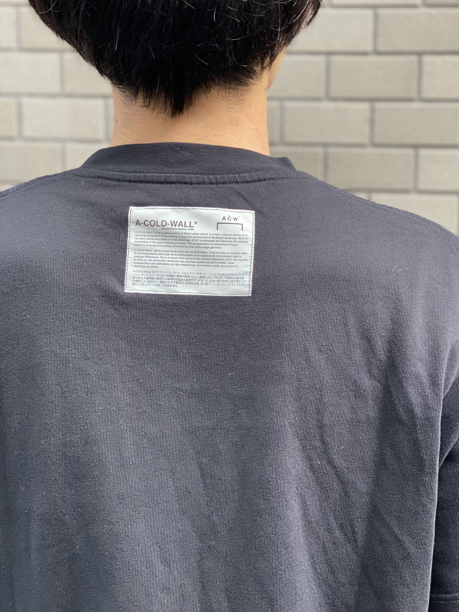 ロゴプリントカットソー LOGO T SHIRT - BLACK