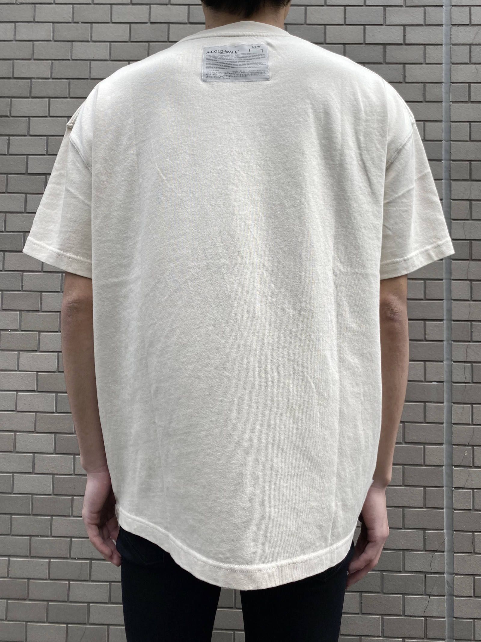 A-COLD-WALL* - ロゴプリントカットソー LOGO T SHIRT - ALMOND MILK ...