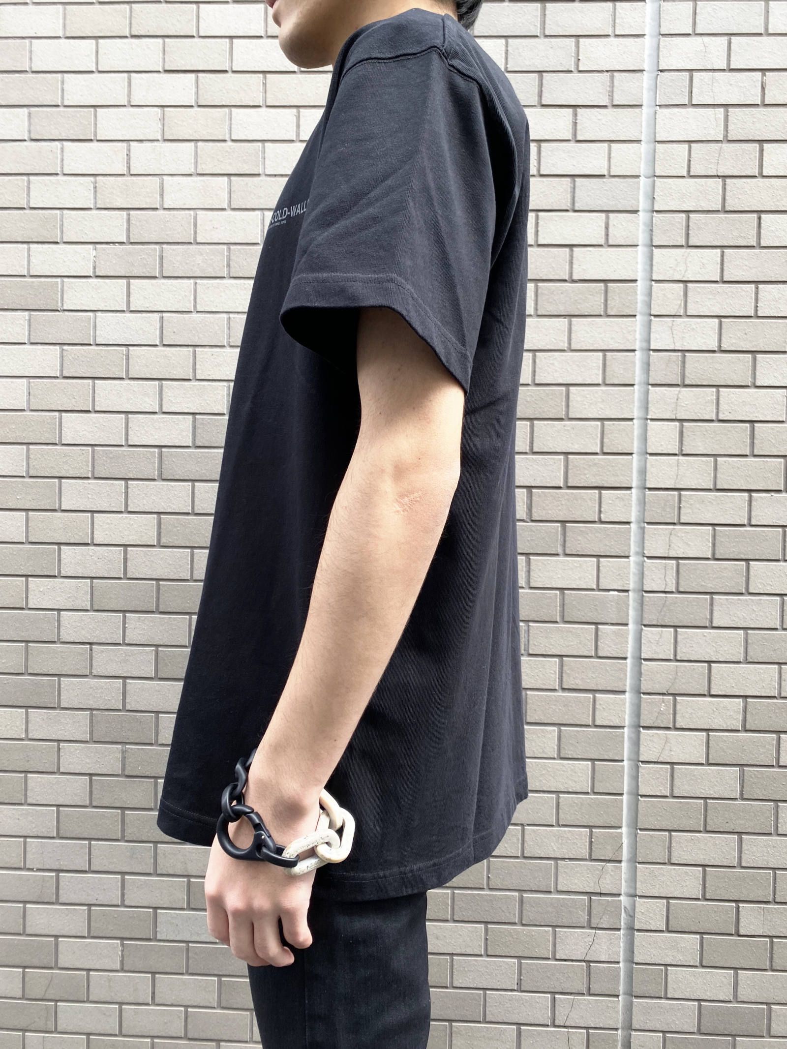 ロゴプリントカットソー LOGO T SHIRT - BLACK