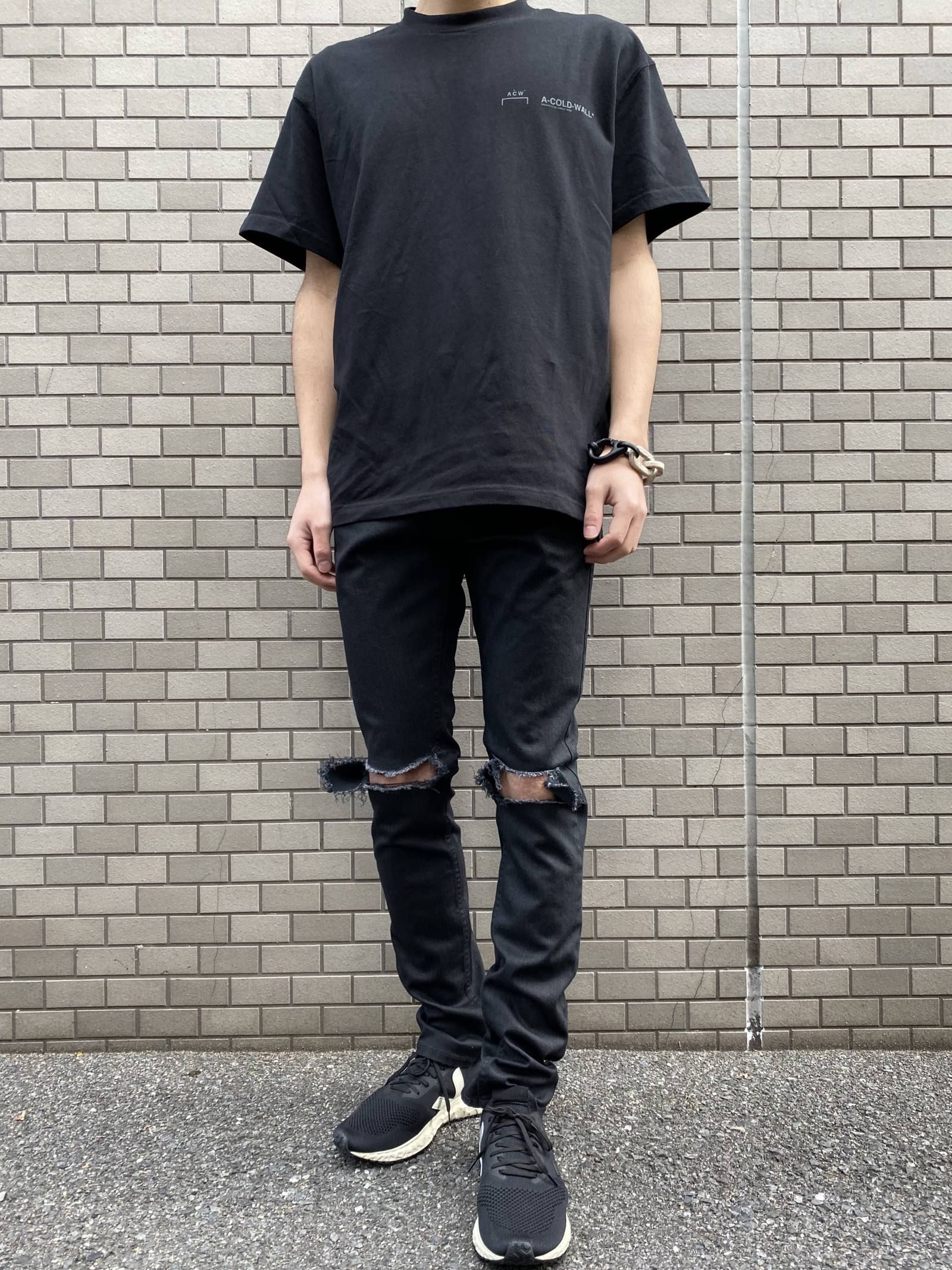 ロゴプリントカットソー LOGO T SHIRT - BLACK