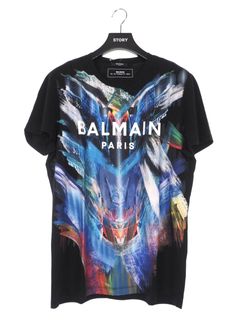 BALMAIN RARIS 総柄 ロゴグラフィック 半袖カットソー - BLACK
