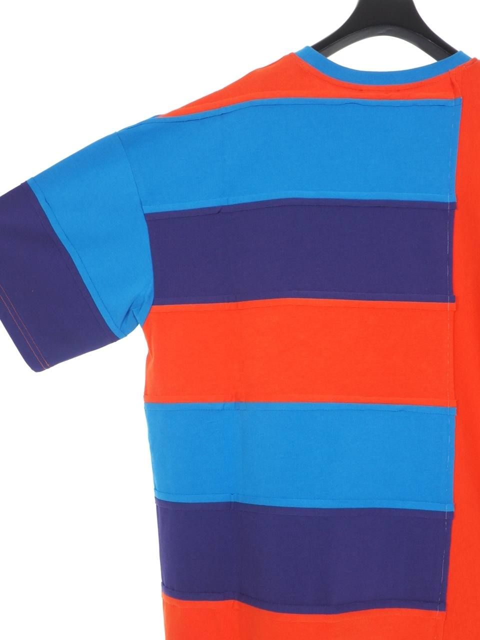 クレイジーパターンTシャツ INTASIA STRIPED T-SHIRT MULTI