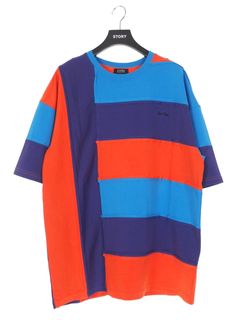 クレイジーパターンTシャツ INTASIA STRIPED T-SHIRT MULTI