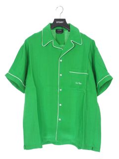 パイピングパジャマシャツ PYJAMA BOWLING SHIRT GREEN
