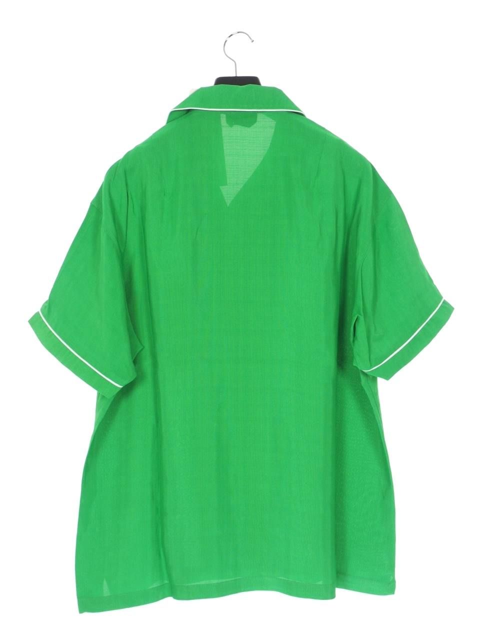 パイピングパジャマシャツ PYJAMA BOWLING SHIRT GREEN