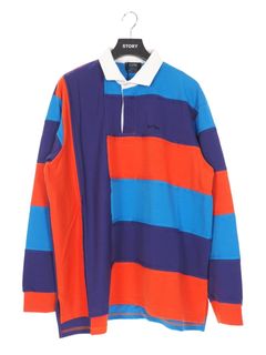 クレイジーパターンラガーシャツ INTASIA STRIPED POLO LONG MULTI