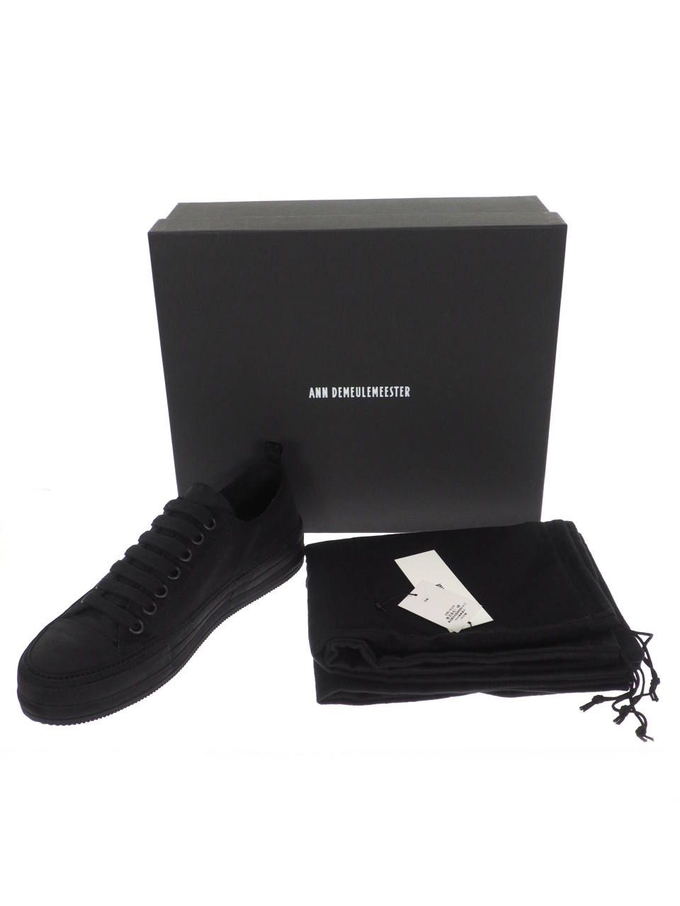 ローカットスニーカー SHOES SCAMOSCIATO INGRASSATO - BLACK -