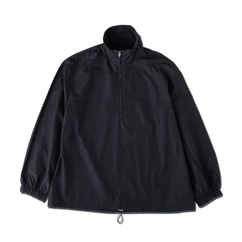 ハーフジッププルオーバー / NYLON HALF ZIP PULLOVER / ブラック