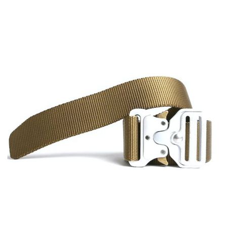 バックジャック ナイロンバックルベルト NYLON BELT - BEIGE × SILVER