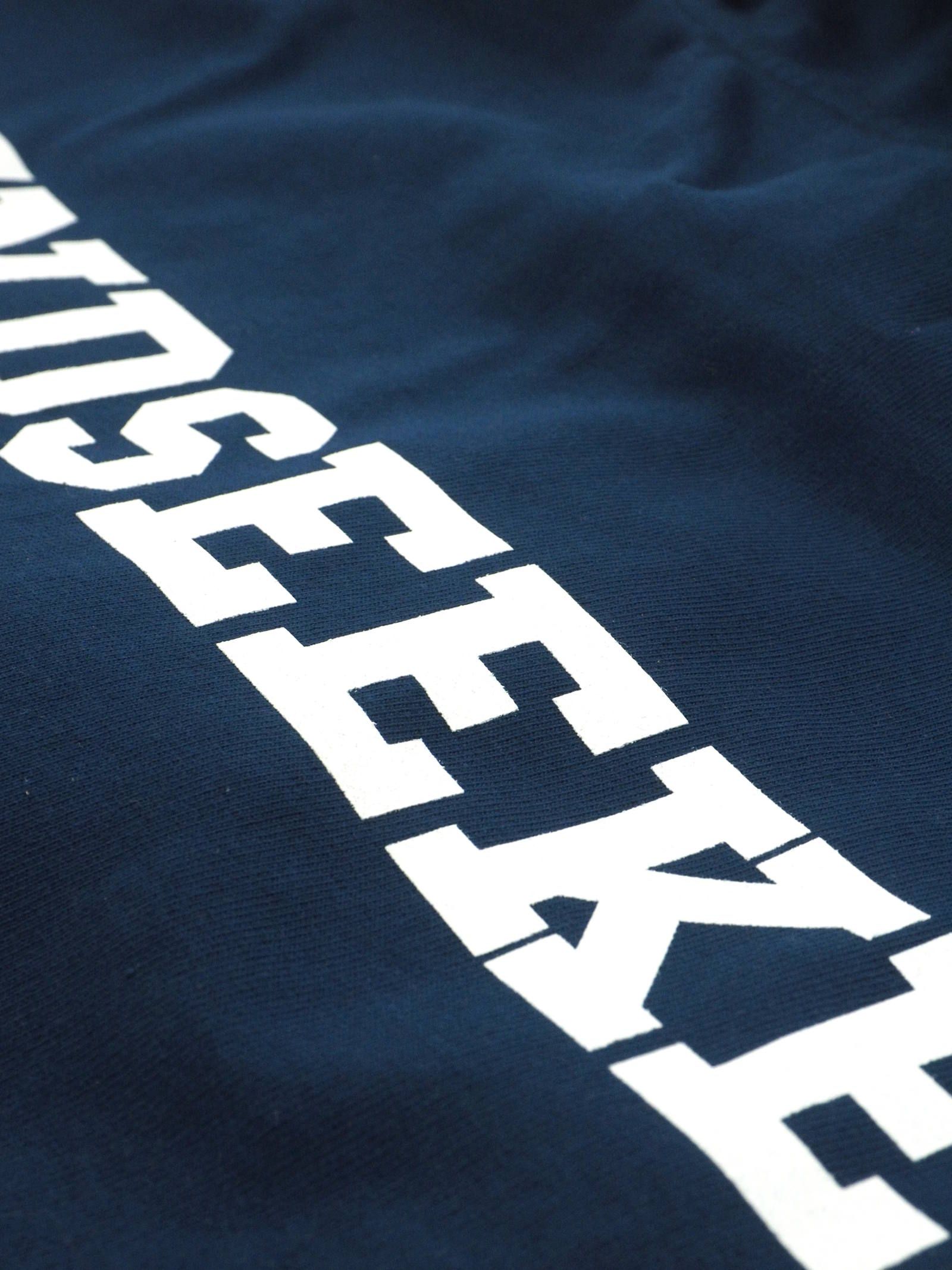 グラフィックプリント プルオーバーパーカー M City Graffiti Mix R Over Size Hoodie BLUE