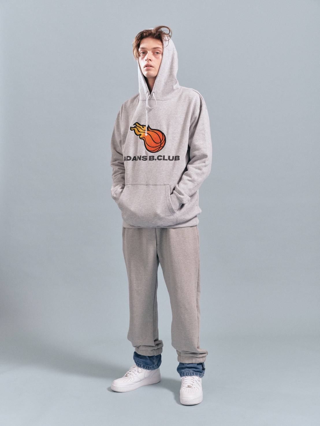 スウェット レイヤードパンツ / DENIM LAYERD SWEAT PANTS / グレー