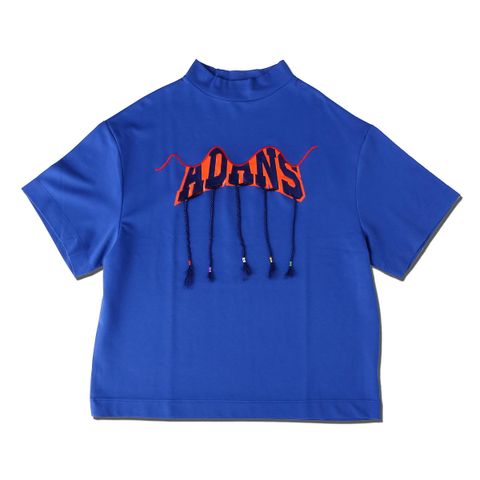 シグネチャーロゴカットソー BRAID EMBROIDERY LOGO TEE - BLUE