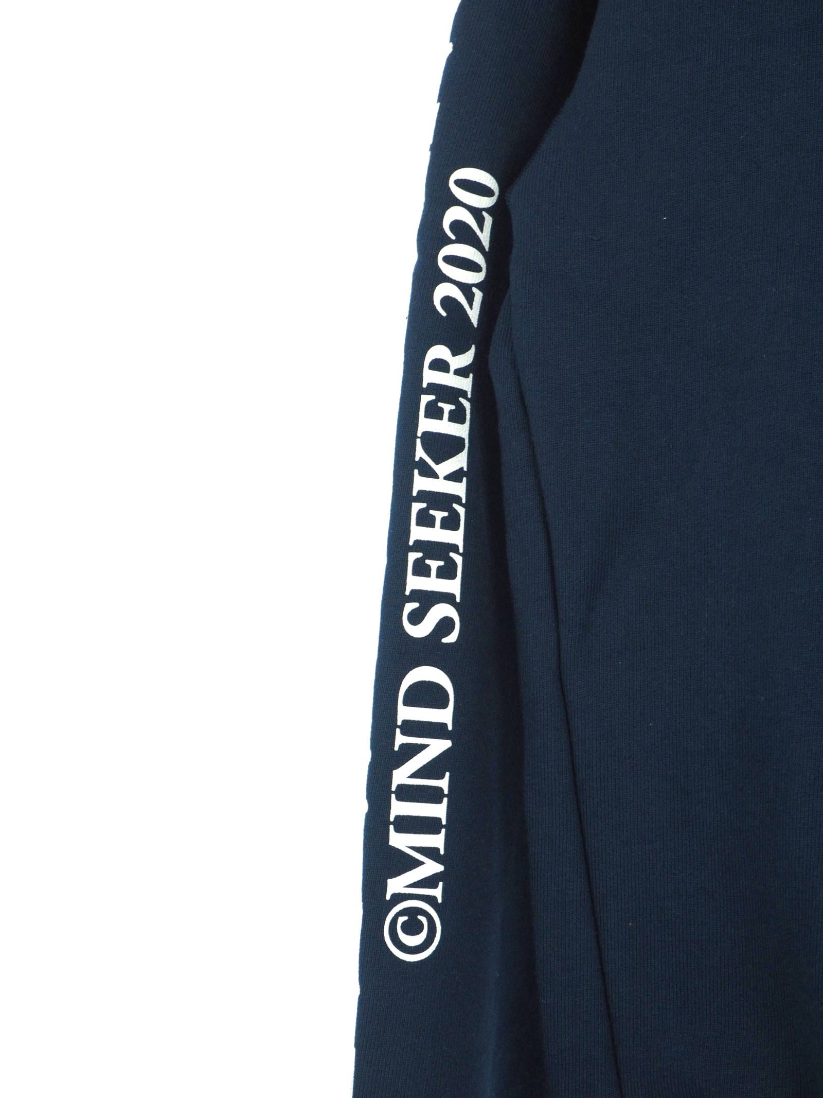 グラフィックプリント プルオーバーパーカー M City Graffiti Mix R Over Size Hoodie BLUE