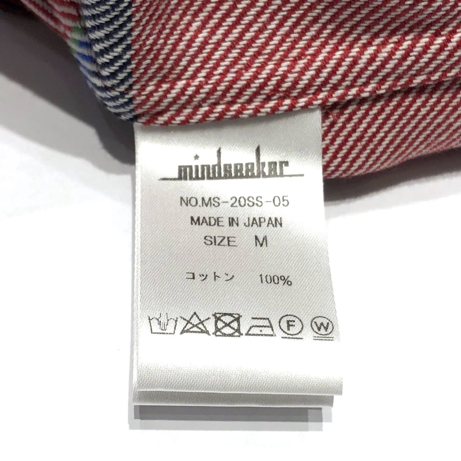 mindseeker - バックプリント レインボーチェックシャツ MANE