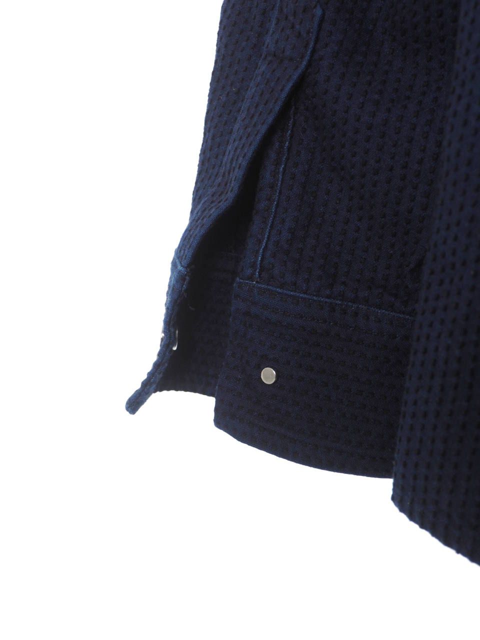 マネグラフィック オーバーサイズ シャツ MANE SASHIKO Long Sleeve Shirt INDIGO