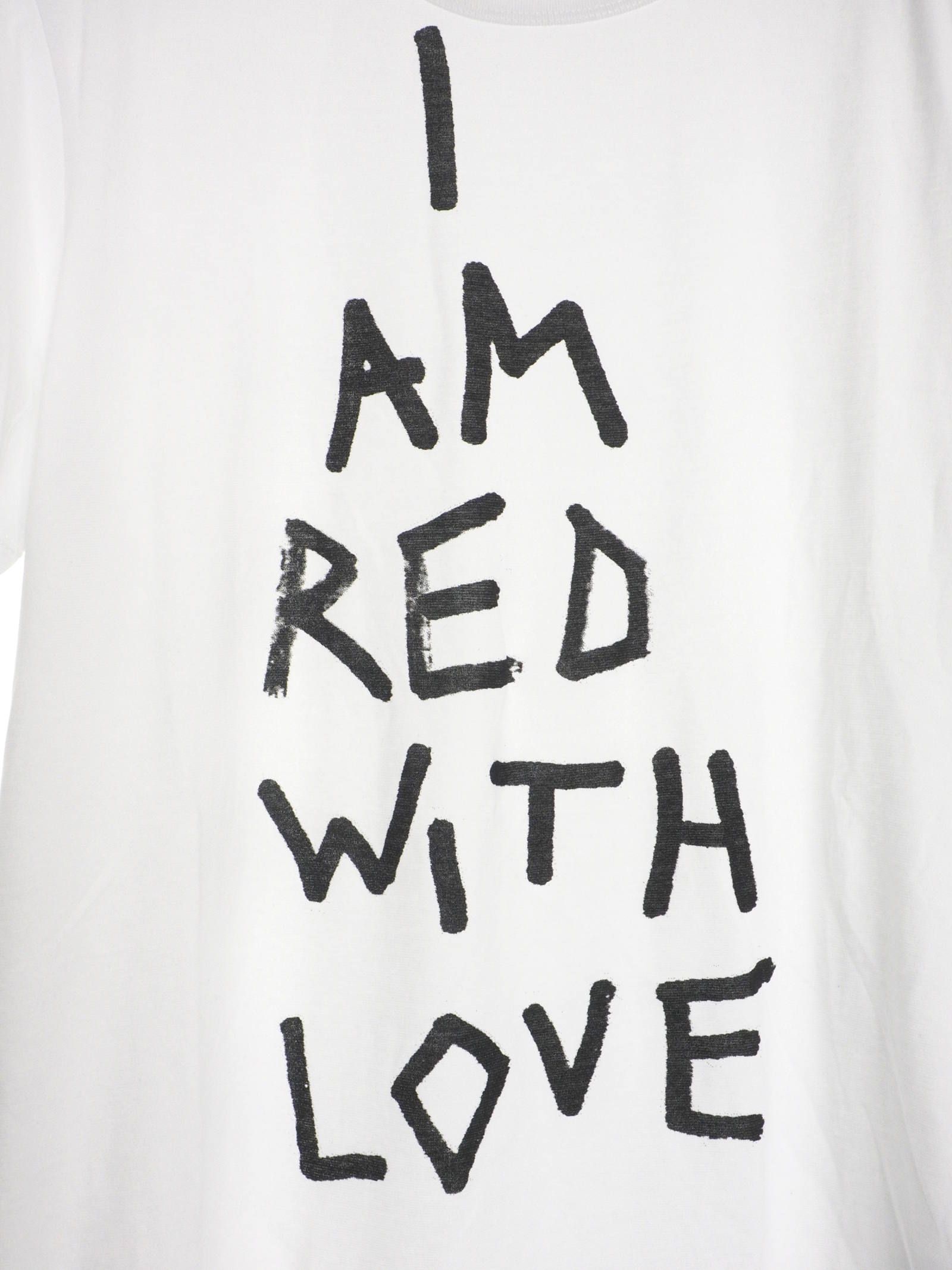 ANN DEMEULEMEESTER - テキストプリント 半袖 Tシャツ ”I AM RED WITH