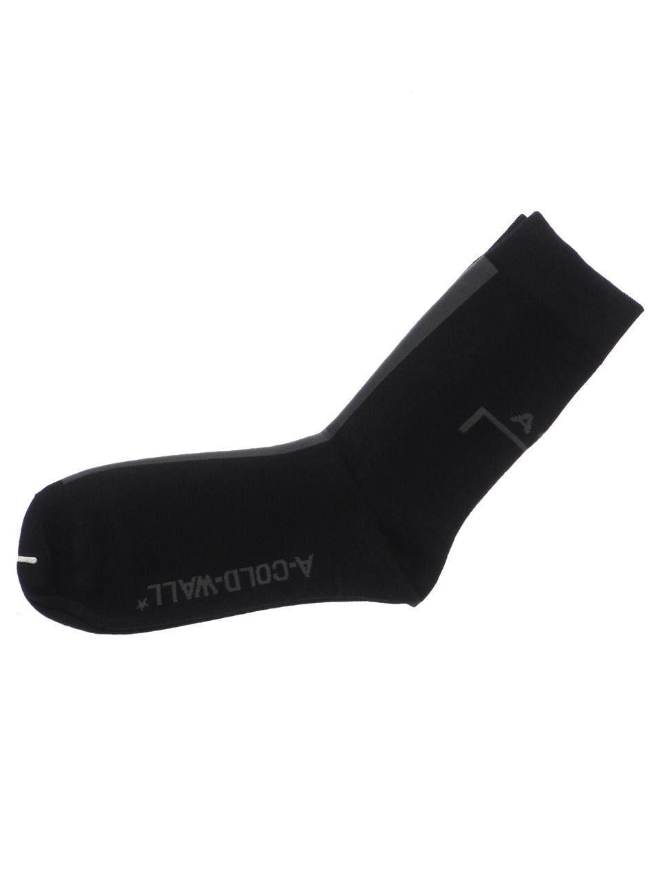 ロゴソックス / BLOCK LOGO SOCK / ブラック × グレー