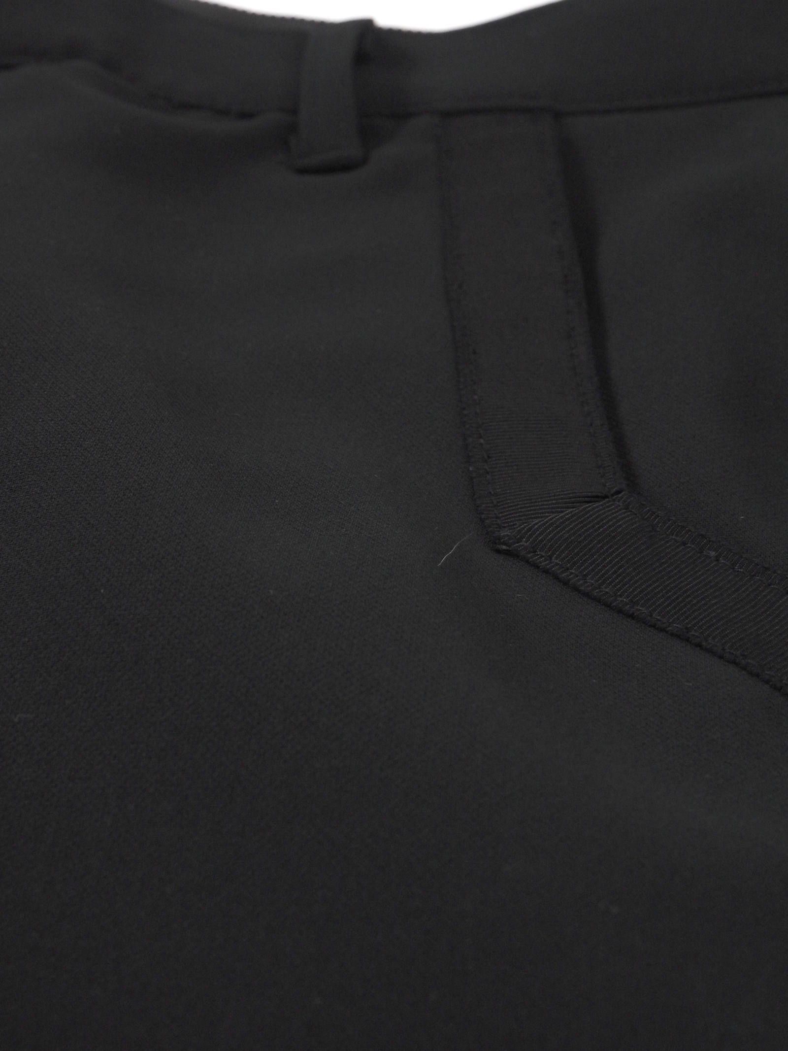 テープスリット テーパード スラックス TAPE SLIT TROSERS “D.C” BLACK