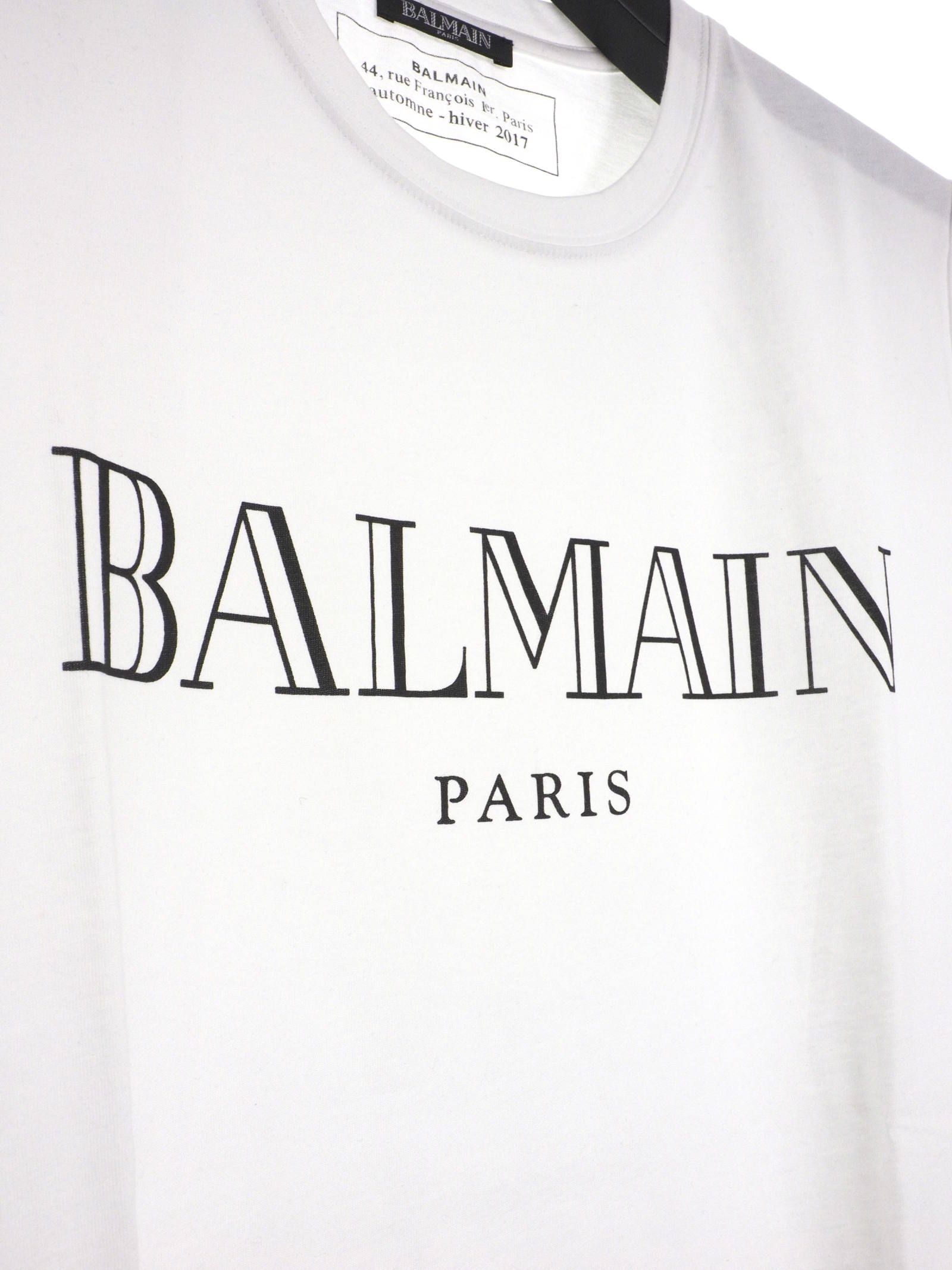 バルマン paris メタルロゴ ショートスリーブ Tシャツ-