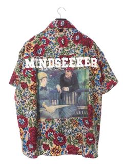 マネグラフィック フラワープリント 半袖 シャツ MANE Flower Short Sleeve Shirt BEIGE