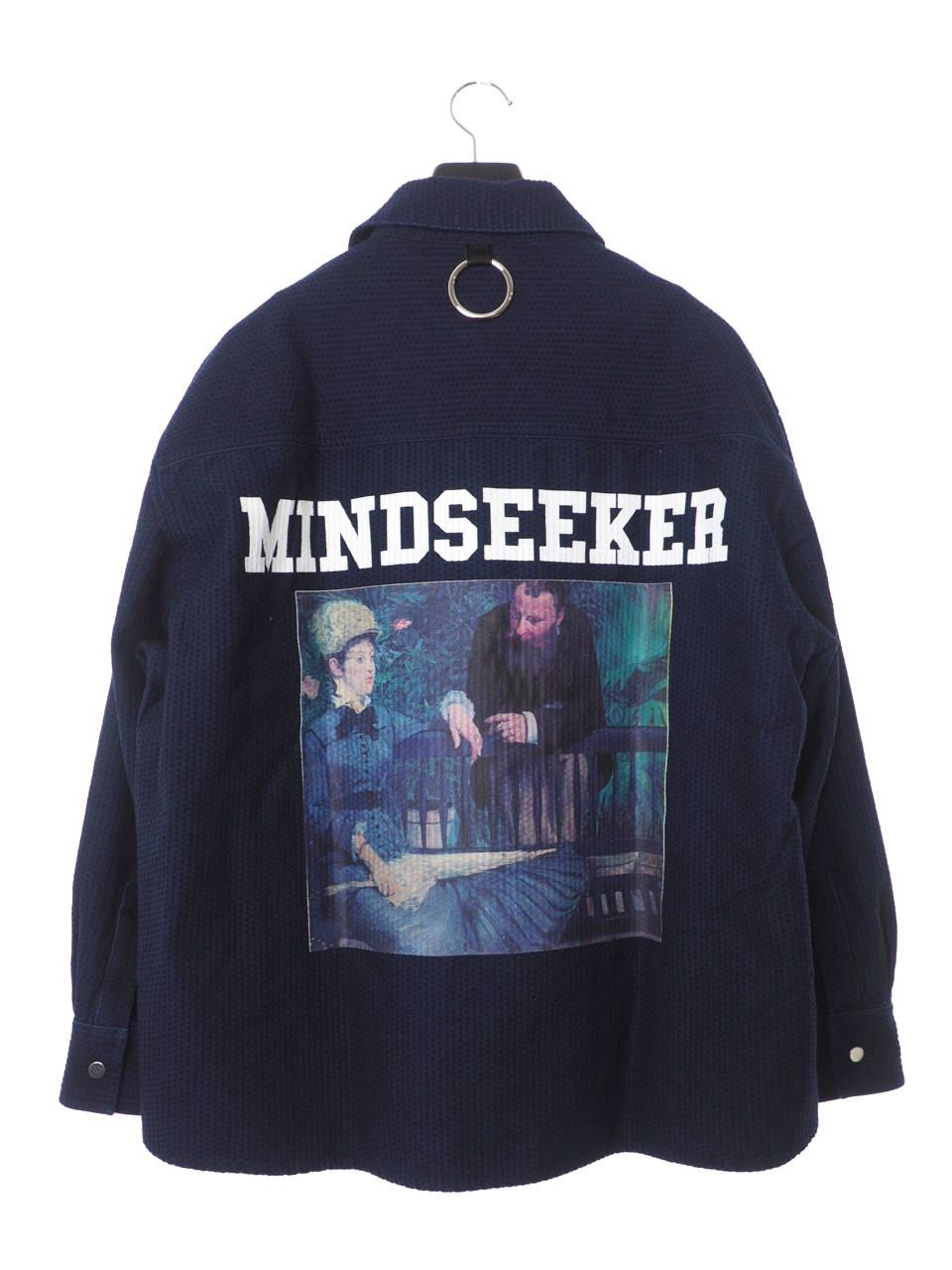 マネグラフィック オーバーサイズ シャツ MANE SASHIKO Long Sleeve Shirt INDIGO