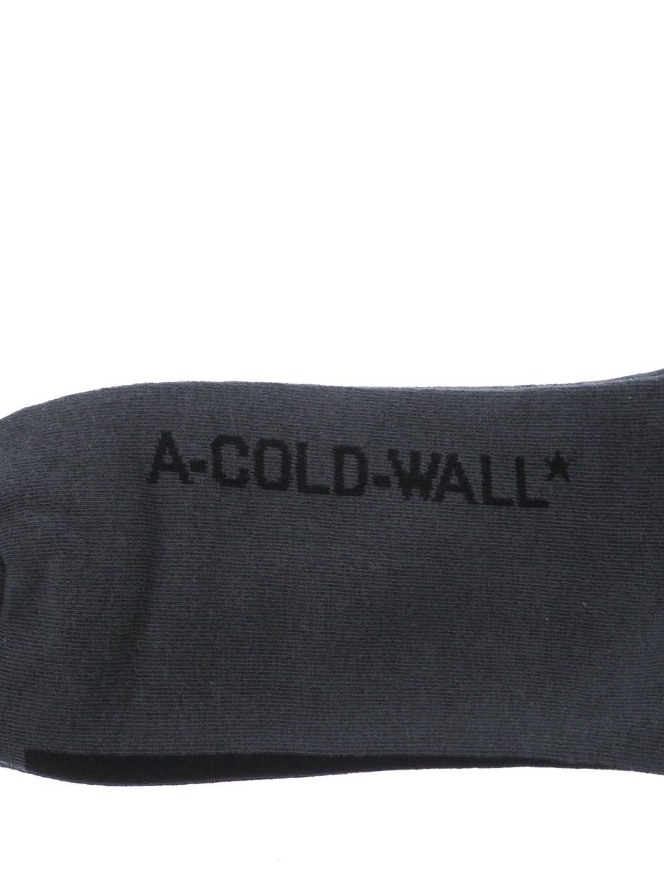 ロゴソックス / BLOCK LOGO SOCK / チャコールグレー × ブラック