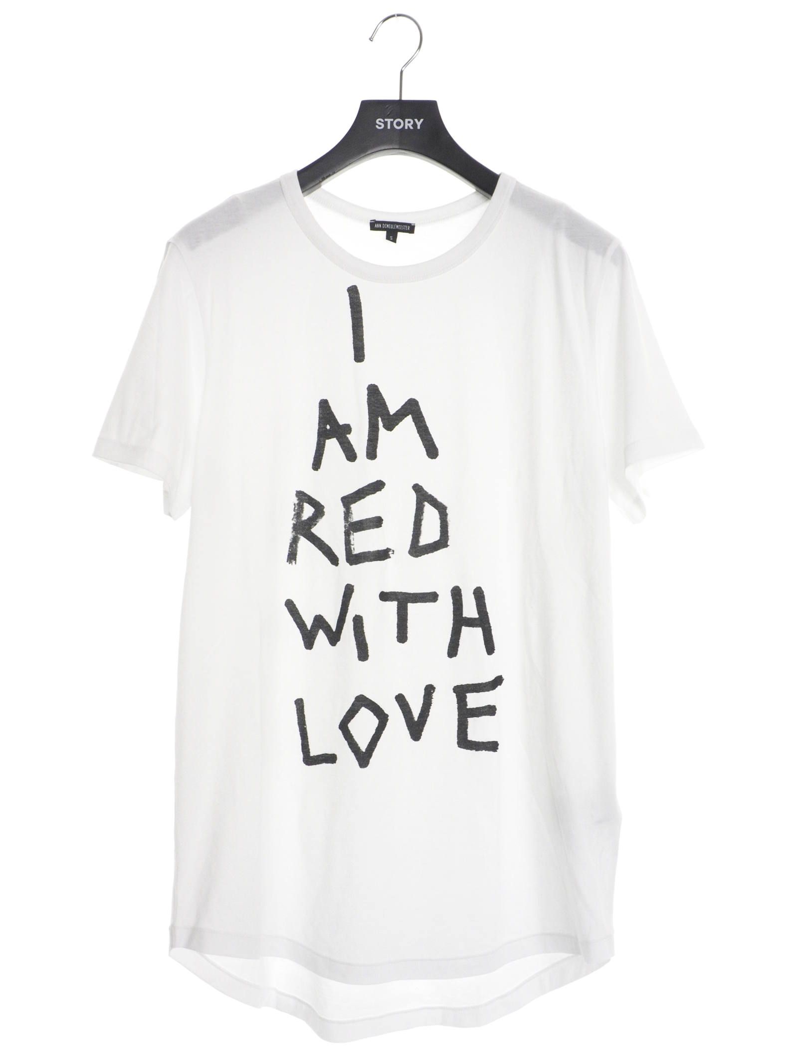 Ann Demeulemeester 薔薇 ローズ ビッグシルエット Tシャツ - Tシャツ ...