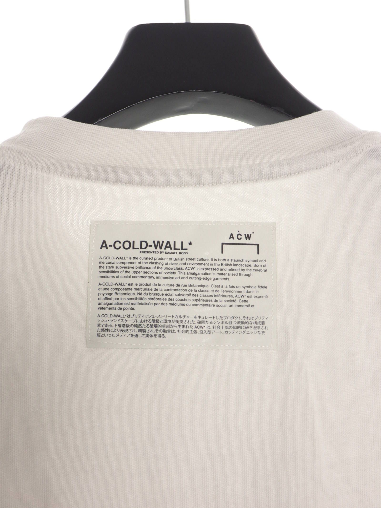 メカニカルプリント 半袖 Tシャツ BLUEPRINT T-SHIRT ALMOND MILK
