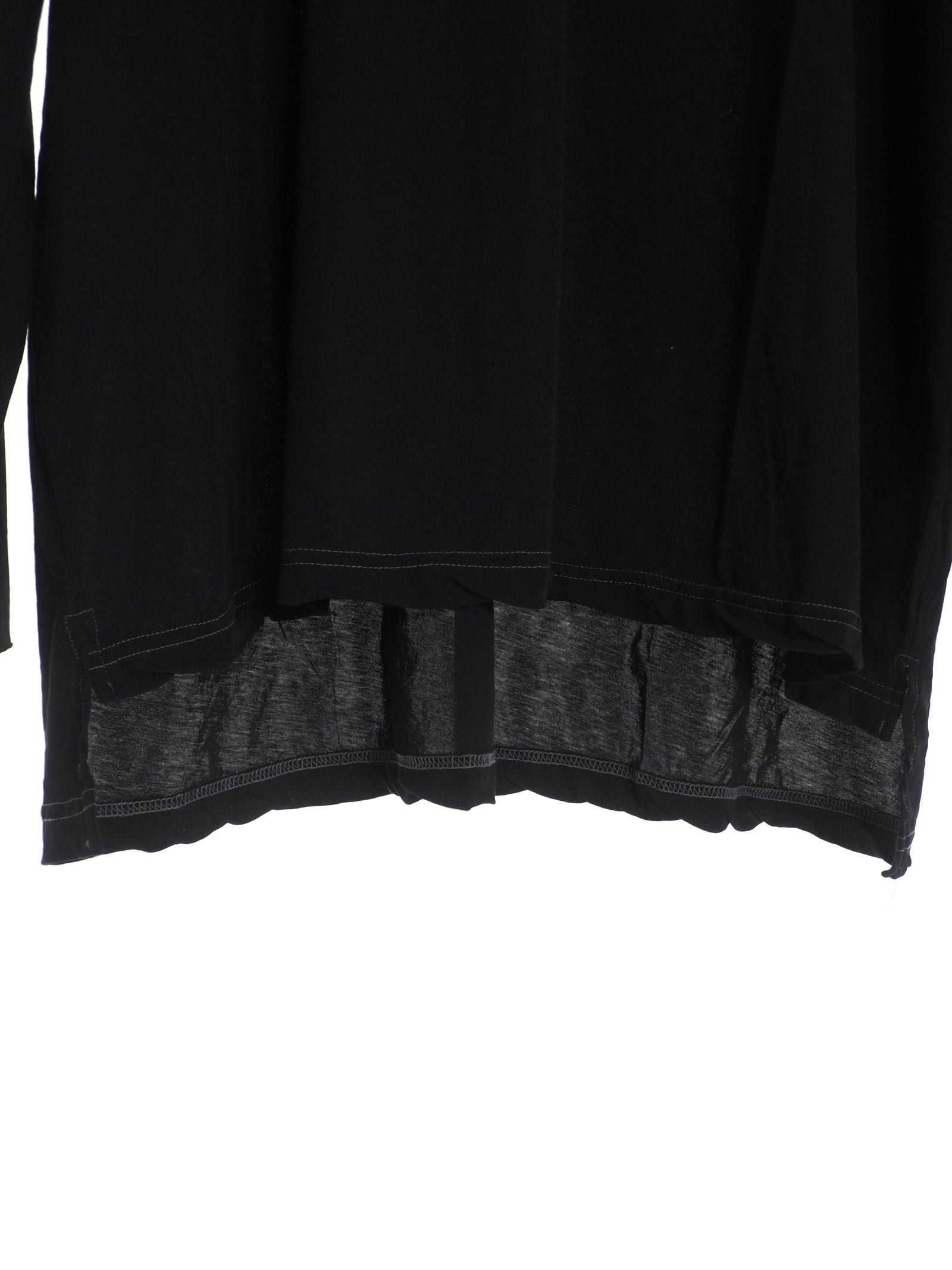 ルーズシルエット カットオフ ドルマンカットソー / DOLMAN L/S / ブラック