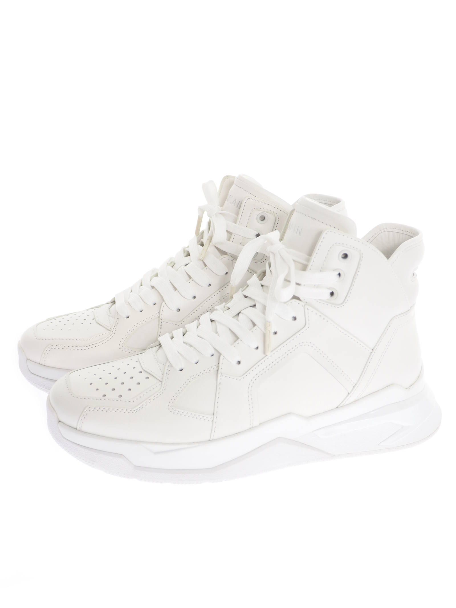 レースアップハイカット レザースニーカー BH2 SNEAKER WHITE