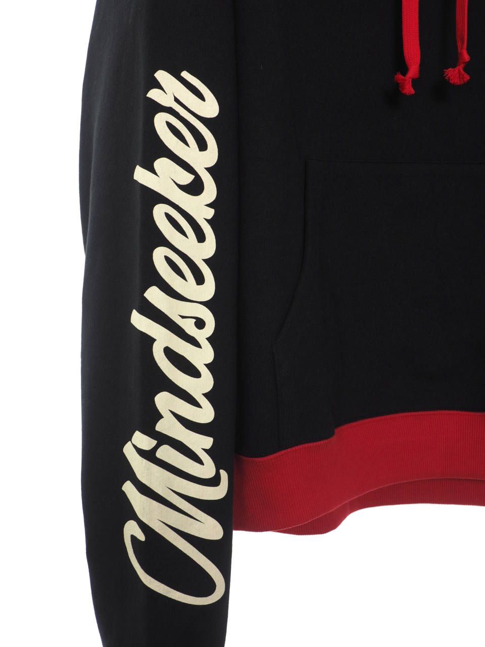 ボックスロゴ オーバーサイズ パーカー Box Logo Mix R Over Size Hoodie BLACK