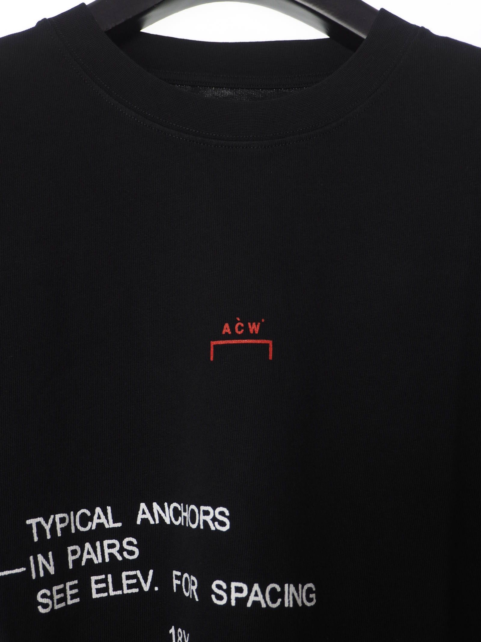 メカニカルプリント 長袖 Tシャツ BLUEPRINT LONG SLEEVE T-SHIRT BLACK