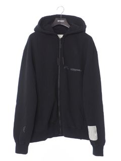 ロゴジップフーディー パーカー LOGO ZIP HOODY BLACK