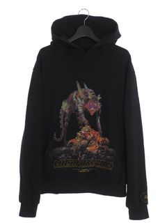 グラフィックプリント プルオーバー パーカー APEX HOODIE BLACK