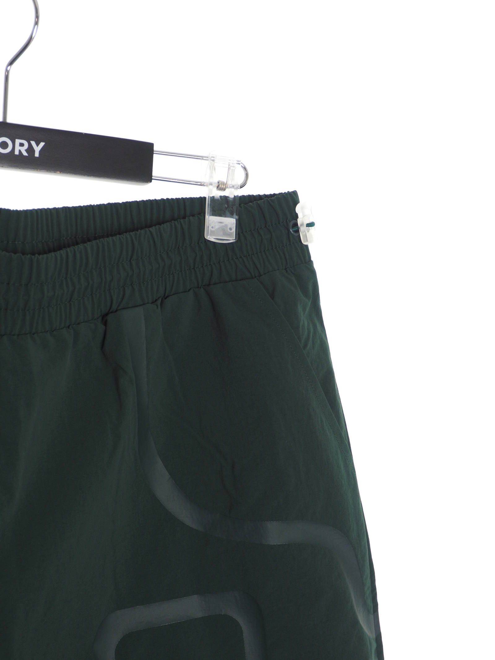 テーププリントハーフ トラックショーツ BRACKET TAPED TRACK SHORTS DEEP TEAL