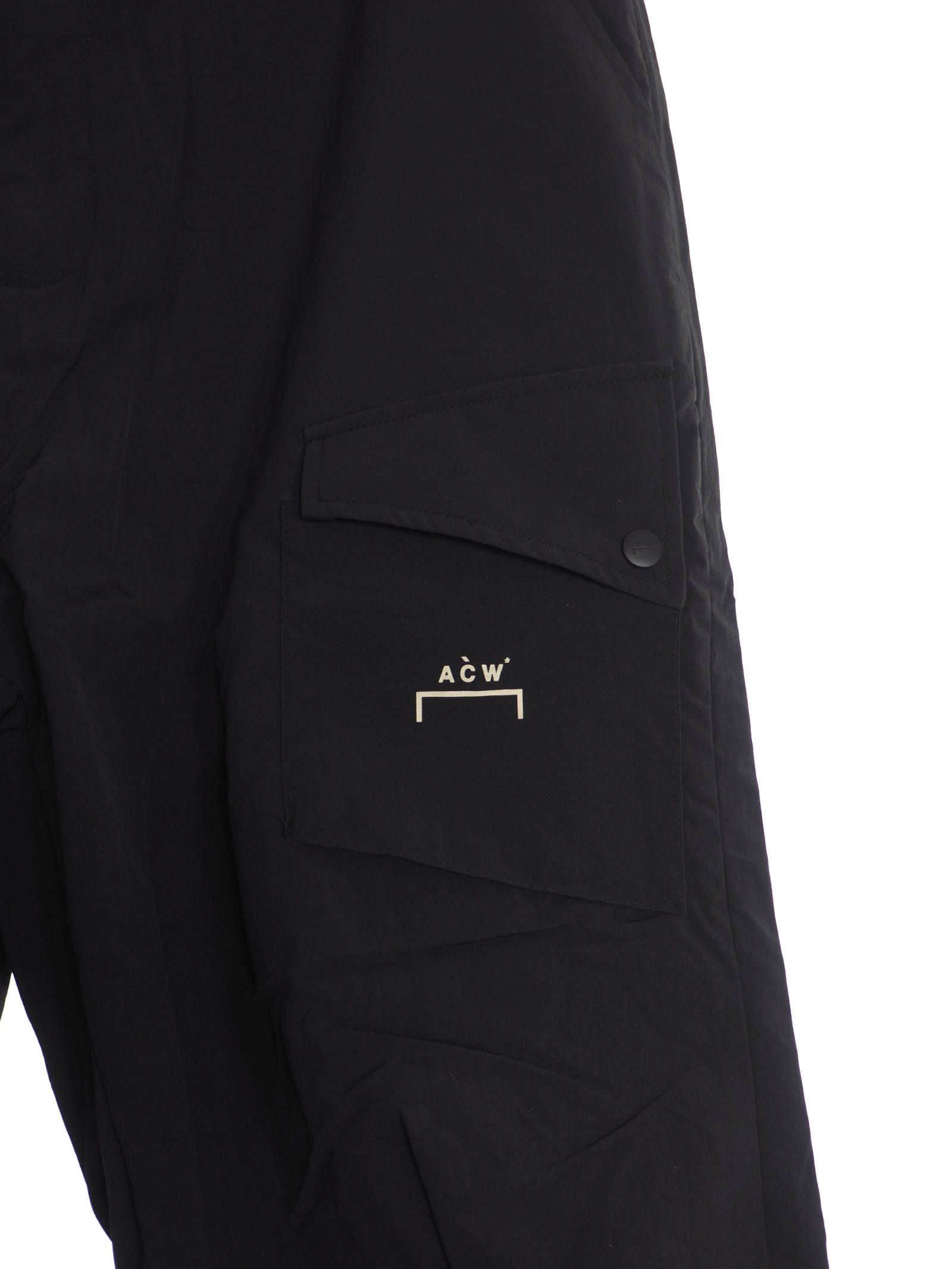 カーブ ナイロン カーゴパンツ CURVE TROUSER BLACK