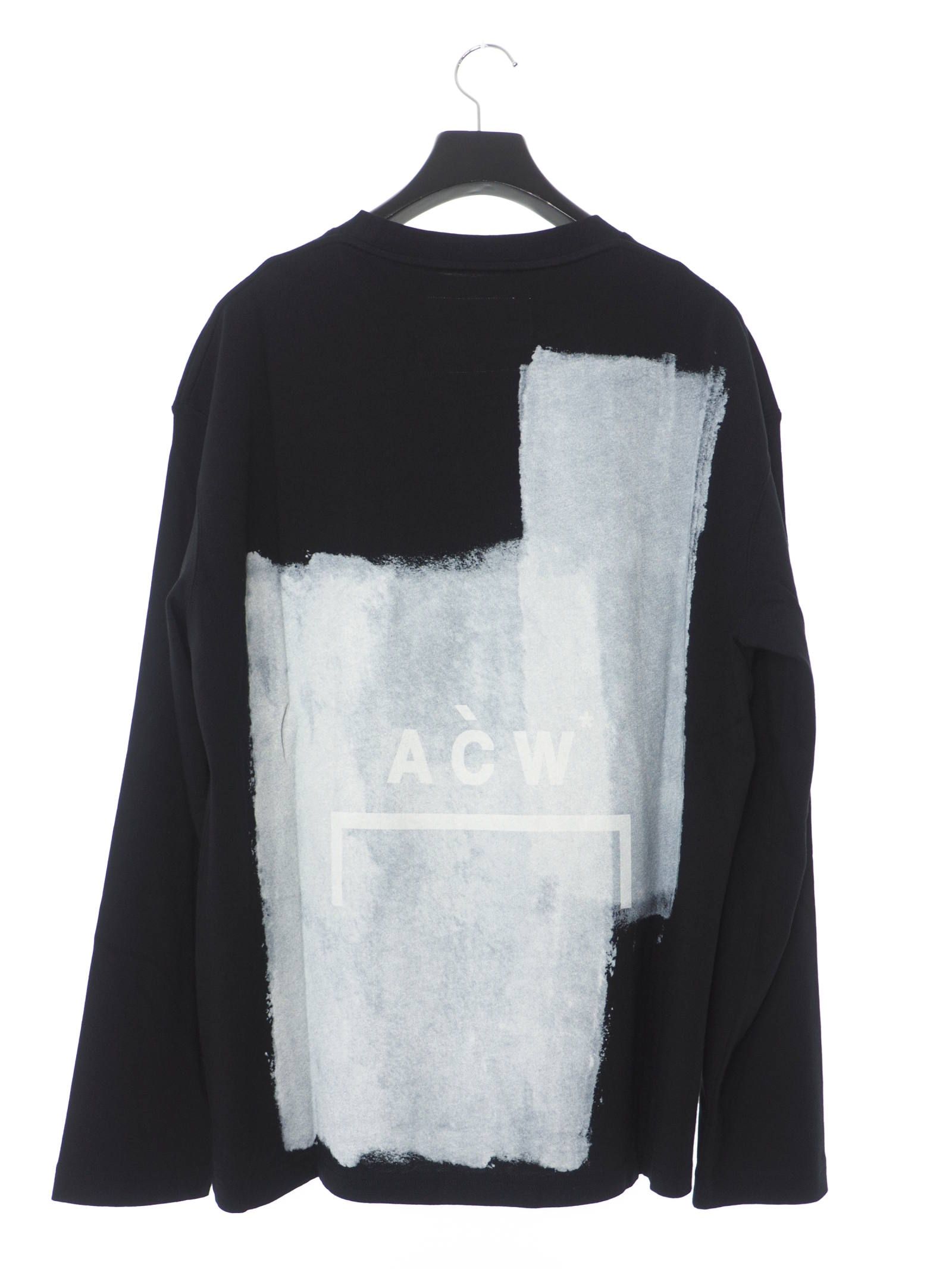 ブロックペイント 長袖 Tシャツ BLOCK PAINTED T-SHIRT BLACK