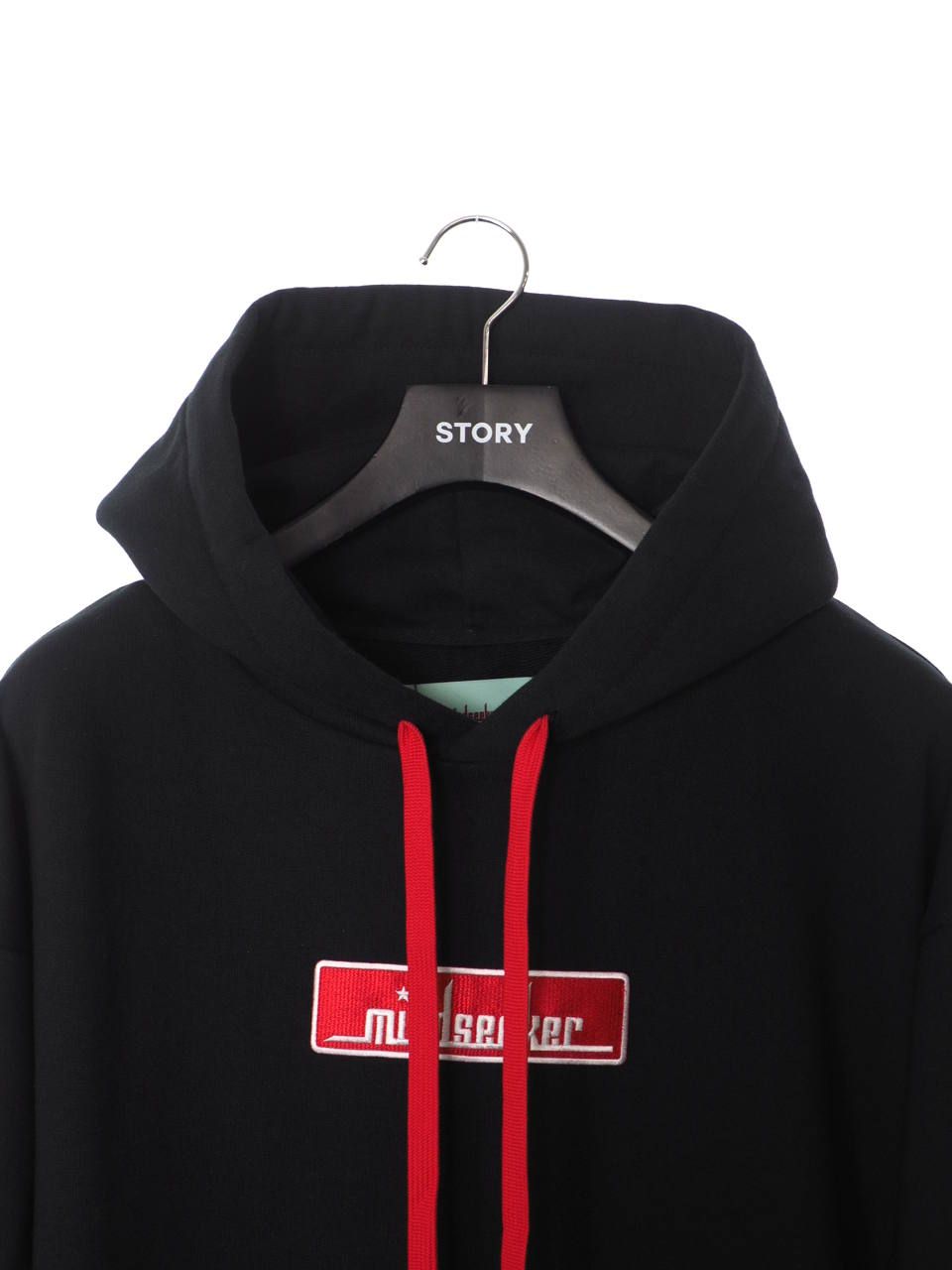 ボックスロゴ オーバーサイズ パーカー Box Logo Mix R Over Size Hoodie BLACK