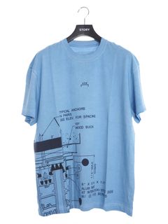 メカニカルプリント 半袖 Tシャツ BLUEPRINT T-SHIRT NIAGRA