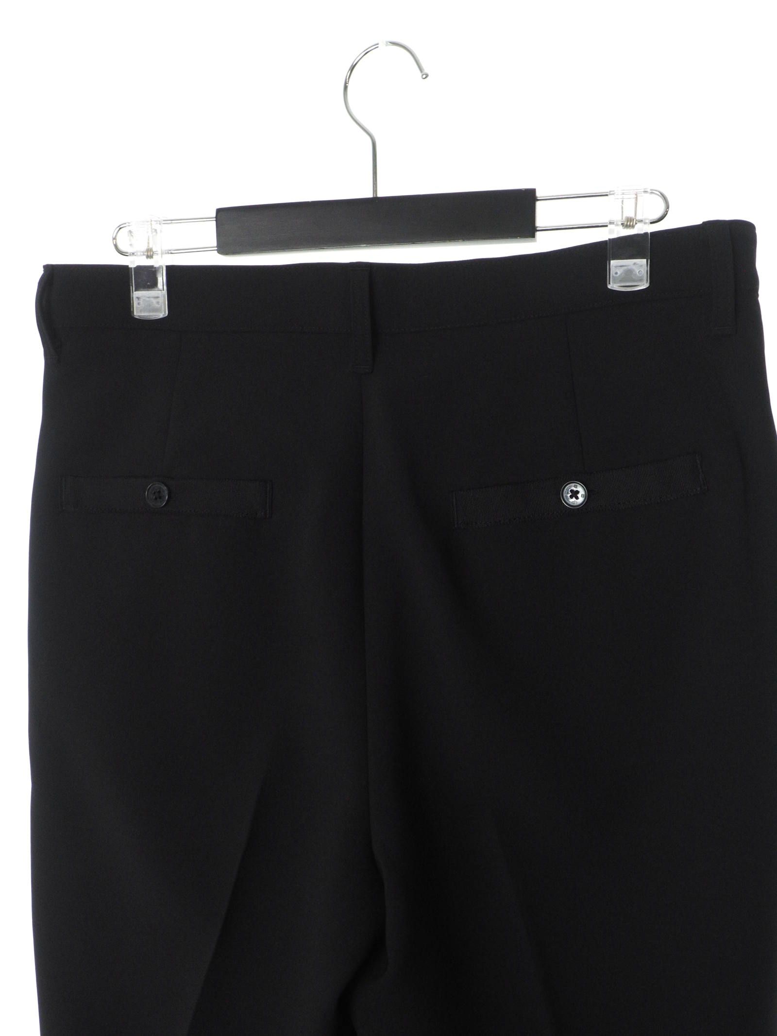 テープスリット テーパード スラックス TAPE SLIT TROSERS “D.C” BLACK