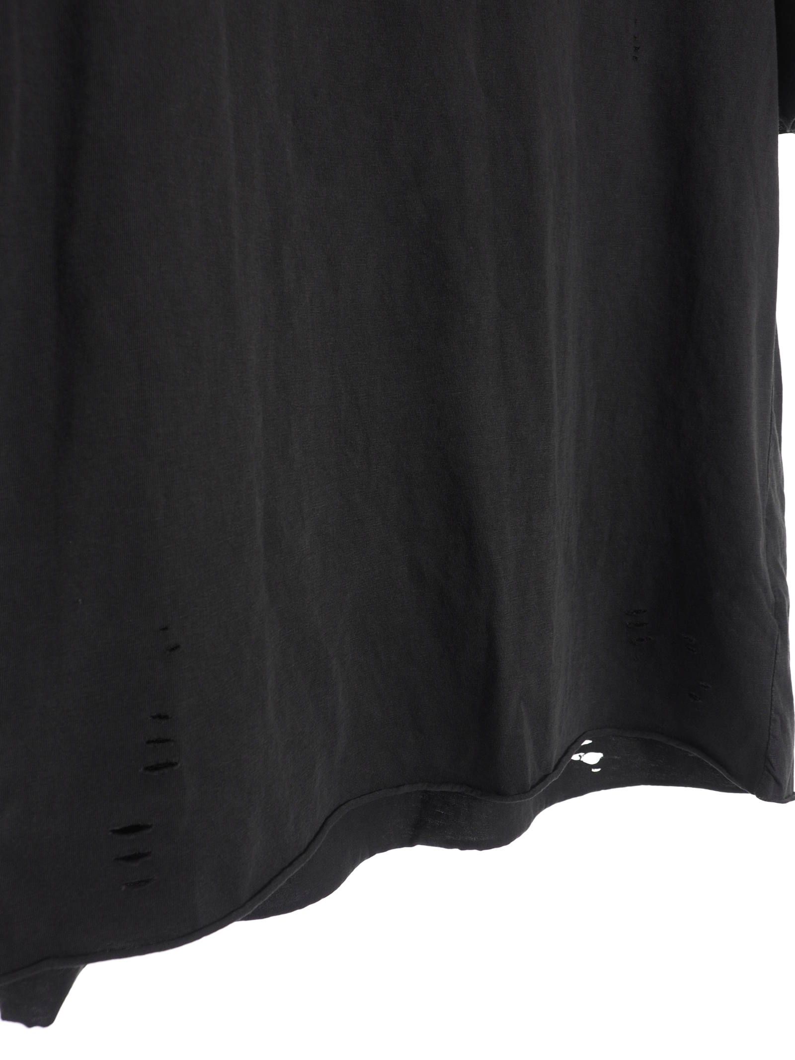 クリスタルスタッズ 半袖 Tシャツ カットソー ダメージ加工 LUCID DREAMS CRYSTAL SHORT SLEEVE T-SHIRT GRAY