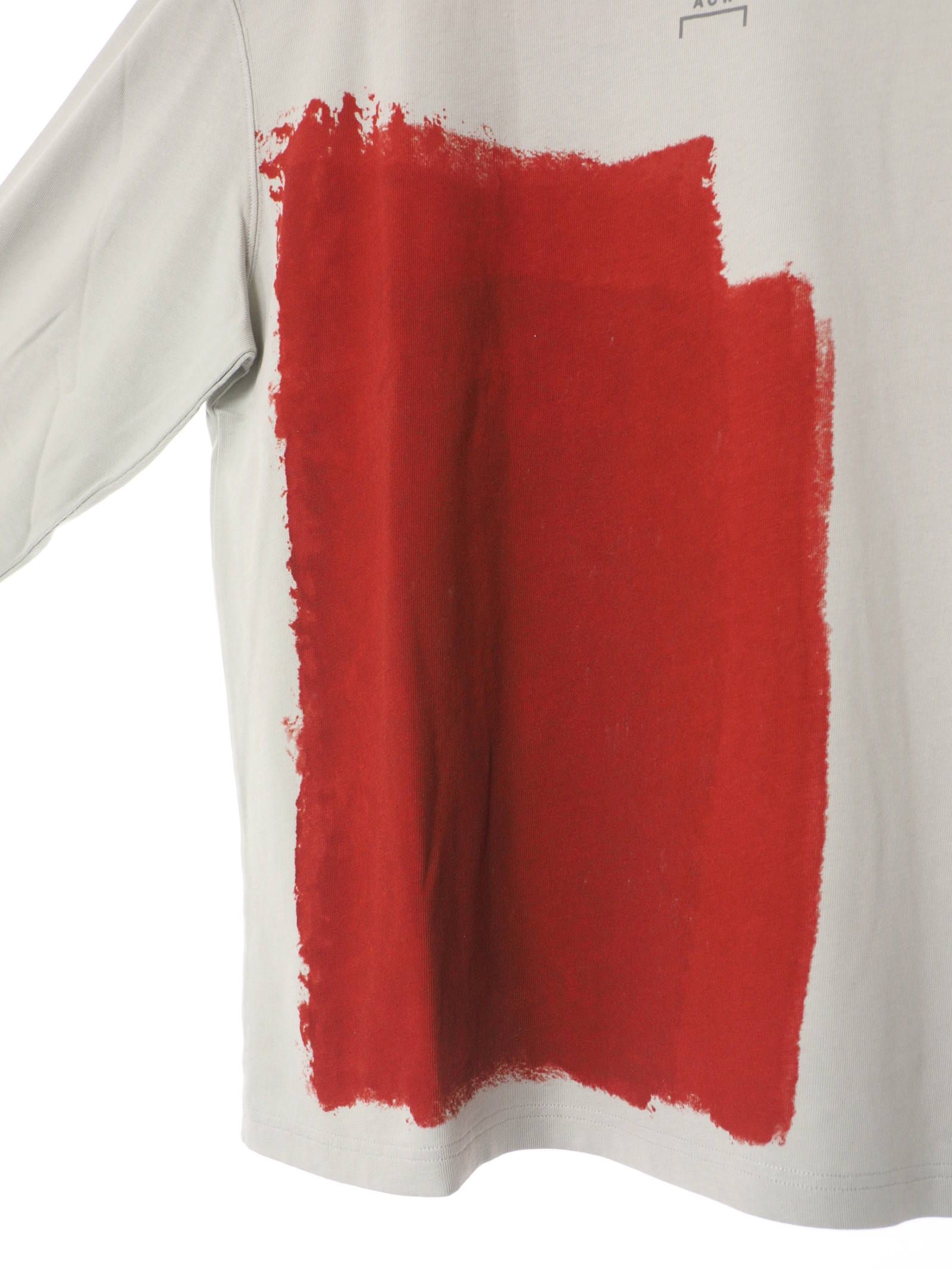 ブロックペイント 長袖 Tシャツ BLOCK PAINTED T-SHIRT GREY VIOLET