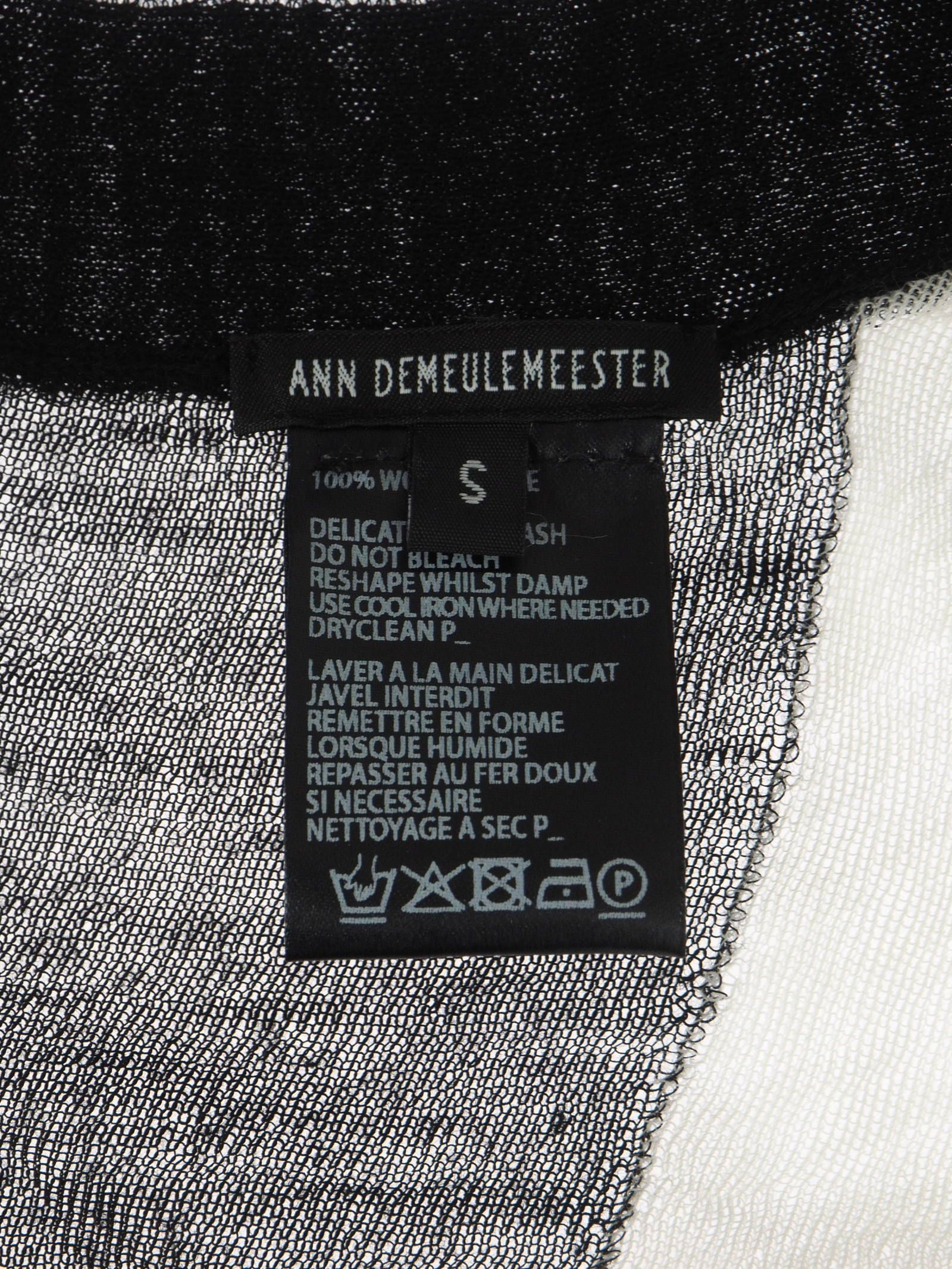 ANN DEMEULEMEESTER - アシンメトリー ストライプ