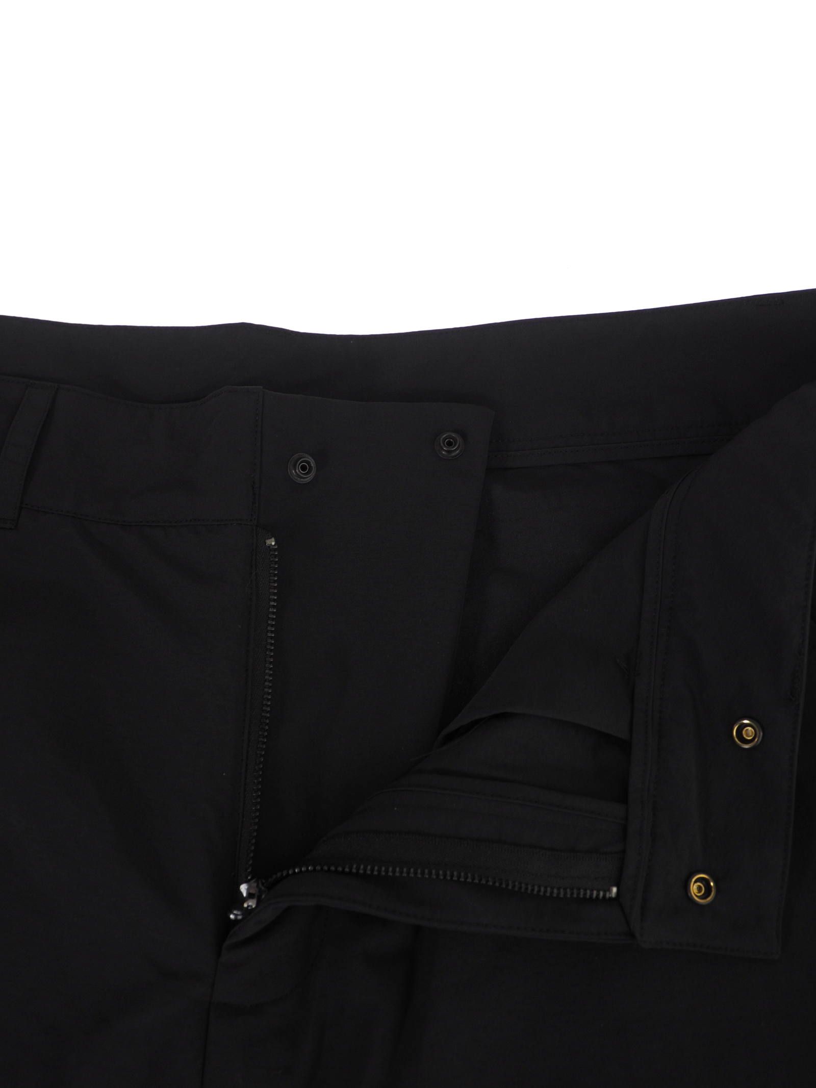 カーブ ナイロン カーゴパンツ CURVE TROUSER BLACK