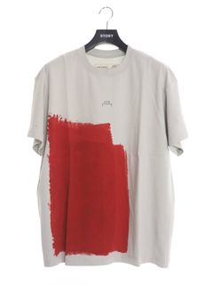ブロックペイント 半袖 Tシャツ BLOCK PAINTED T-SHIRT GREY VIOLET