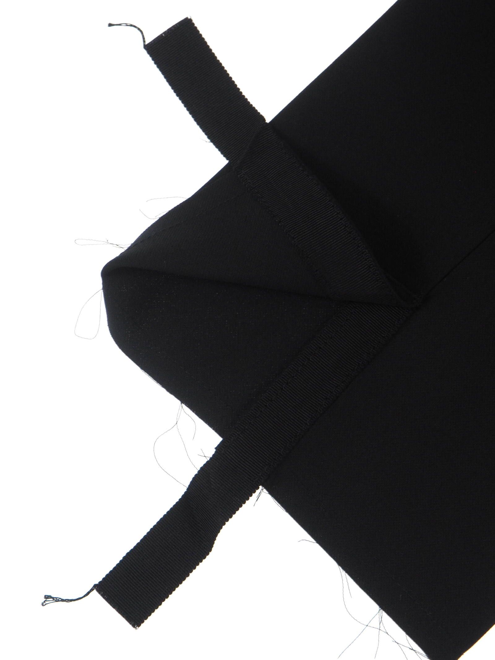テープスリット テーパード スラックス TAPE SLIT TROSERS “D.C” BLACK
