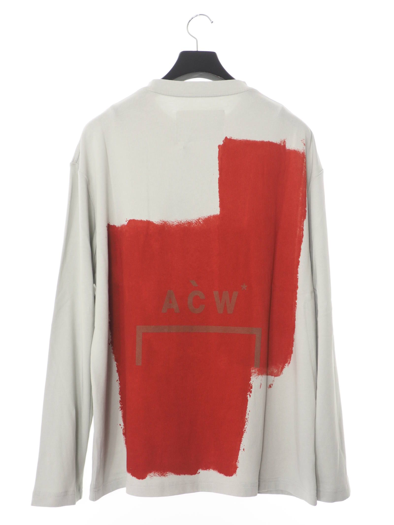 ブロックペイント 長袖 Tシャツ BLOCK PAINTED T-SHIRT GREY VIOLET
