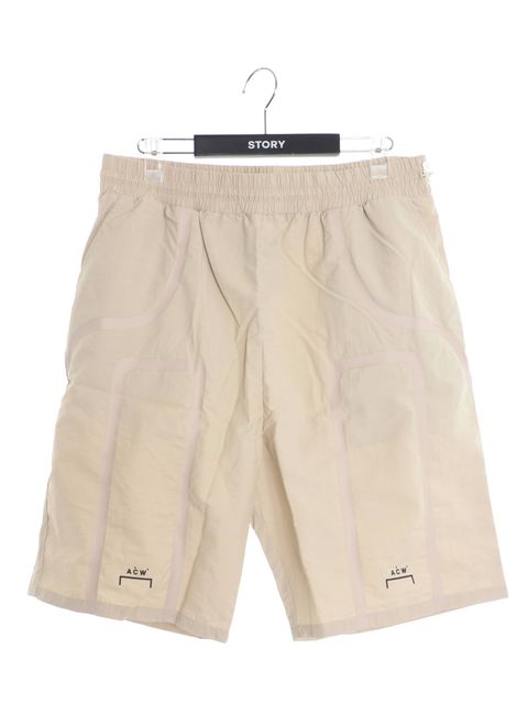テーププリント トラックショーツ BRACKET TAPED TRACK SHORTS MOONBEAM